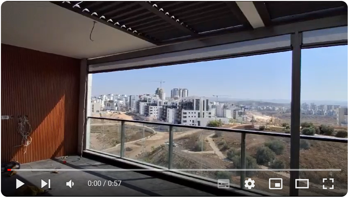 סגירת מרפסות עם ברזנט